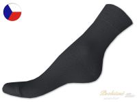 100% bavlněné ponožky 41/42 Hladké tmavě šedé