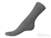 Pánské bavlněné ponožky s lycrou 46/47 Hladké šedé