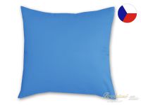 Jednobarevný povlak na polštář bavlněný 50x70 KOMFORT modrý
