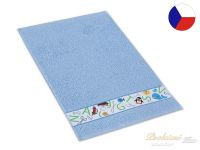 Dětský ručník RUJANA 30x50 Abeceda modrá 400g