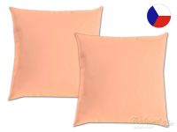 Jednobarevný saténový dekorační polštářek 50x50 Luxury Collection Lososový