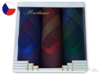 Luxusní dámské látkové kapesníky Madame G 3ks
