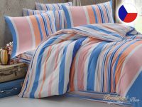 Francouzské povlečení 240x220, 2x 70x90 Mart blue-pink - bavlna EXCLUSIVE 