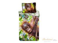 Bavlněné povlečení fototisk Orangutan 02 70x90, 140x200