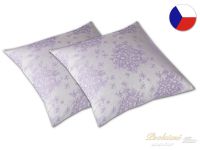 Damaškový dekorační polštářek 40x40 EXCELLENT DIAMANT Malá hortenzie fialová