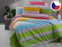 Francouzské povlečení bavlna EXCLUSIVE 2x 70x90, 220x200 Rainbow color
