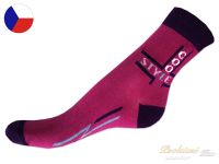 Rotex bavlněné ponožky 35/37 COOL STYLE tmavě růžové