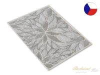 Malý ručník 35x50 ZARA 450g Divoký květ světle šedá