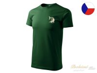 Tričko pro rybáře s výšivkou zelené - XXL Sumec