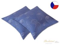 Damaškový dekorační polštářek 40x40 EXCELLENT DIAMANT Medúzy modrofialové