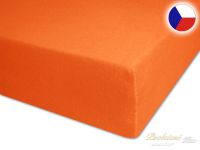 Prostěradlo froté oranžové 180x200