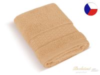 Kvalitní froté ručník 50x100 PROUŽEK tmavě béžový450g