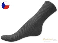 Ponožky s jemným svěrem  šedý melír 43/45