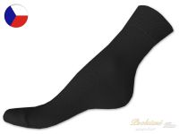 100% bavlněné ponožky 35/37 Hladké černé