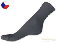 100% bavlněné ponožky tmavě šedé 43/45