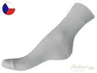 Ponožky 100% bavlna světle šedé 43/45