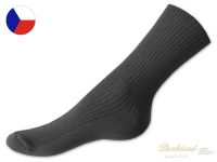 Ponožky s jemným svěrem středně šedé 35/37