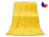 Luxusní deka mikroplyš 150x200 Žlutá 400g