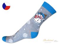 Rotex vánoční ponožky Sněhulák modrý 42/43