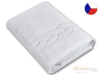 Luxusní hotelový ručník 550g bílý copánek 50x100