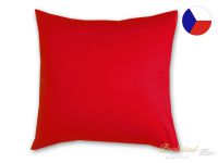 Jednobarevný povlak na polštář bavlněný 50x50 KOMFORT červený