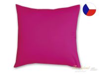 Jednobarevný povlak na polštář bavlněný 50x50 purpurový