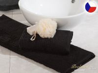 Luxusní ručník 50x100 JUVEL 580g Vlny 3D černé