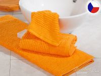 Luxusní ručník 50x100 JUVEL 580g Vlny 3D tmavě oranžové