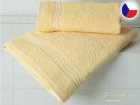 Froté ručník 50x100 NORA 450g Vlny žluté
