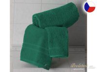 Malý ručník 30x50 RUJANA 400g Pruh tmavě zelený