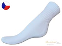 Trekové ponožky polofroté 35/37 Bílé