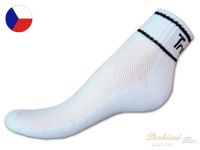 Nízké trekové ponožky polofroté 46/47 Bílé