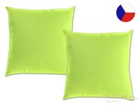 Jednobarevný saténový dekorační polštářek 40x40 Luxury Collection Světle zelený