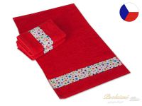 Dětský ručník RUJANA 30x50 Puntíky červené 400g