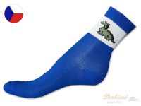 Dětské bavlněné ponožky 31/34 Dinosaurus tmavě modrý