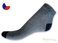 Nízké ponožky LYCRA proužek modrý 41/42