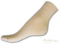 Bambusové ponožky s lycrou béžové 35/37