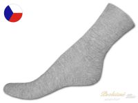 Pánské bavlněné ponožky LYCRA sv. šedý melír 46/47