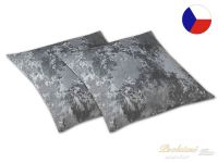 Bavlněný dekorační polštářek 40x40 CARLO AWAKE šedý