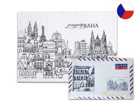 Bavlněné utěrky v obálce 50x70 Praha V 3ks