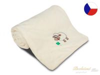 Luxusní dětská deka OVEČKA 100x140 SLEEP WELL Měsíční třpyt s ovečkou