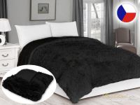 Luxusní deka s dlouhým vlasem 150x200 Micro černá