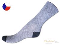 Bavlněné ponožky LYCRA Modré proužky 43/45