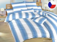 Francouzské povlečení bavlna KOMFORT Had modrý 2x 70x90, 220x200
