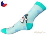 Rotex vánoční ponožky Sněhulák mint 32/34