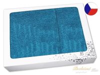 Luxusní dárková sada ručníku a osušky TERRY SUNSET OCEAN modrý