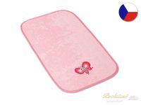 Ručník pro miminko s výšivkou ELMAR 30x50 Motýlek růžová/růžová 350g 