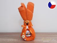 Malý velikonoční zajíček z ručníku Sofie oranžový