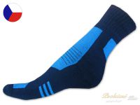 Ponožky froté s lycrou 43/45 Lux modré