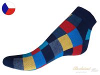 Pánské kotníkové ponožky Rotex 45/47 Kostky barevné